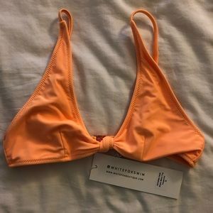 White fox boutique bikini top